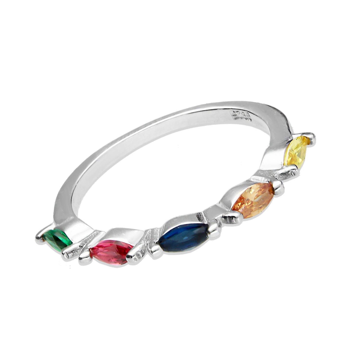 LPAD068 Anillo Modelo 5 PS Multicolor Plata .925 Taxco Gro 2098656001