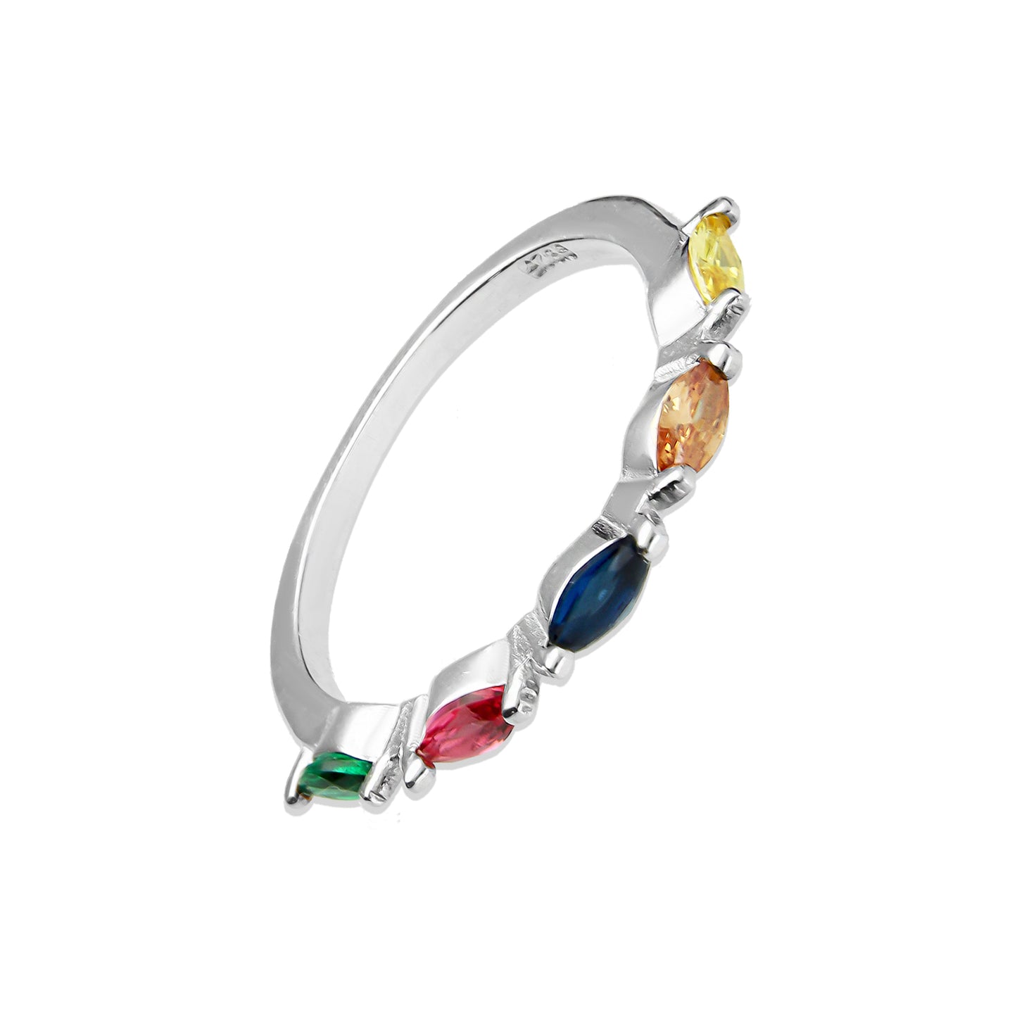 LPAD068 Anillo Modelo 5 PS Multicolor Plata .925 Taxco Gro 2098656001