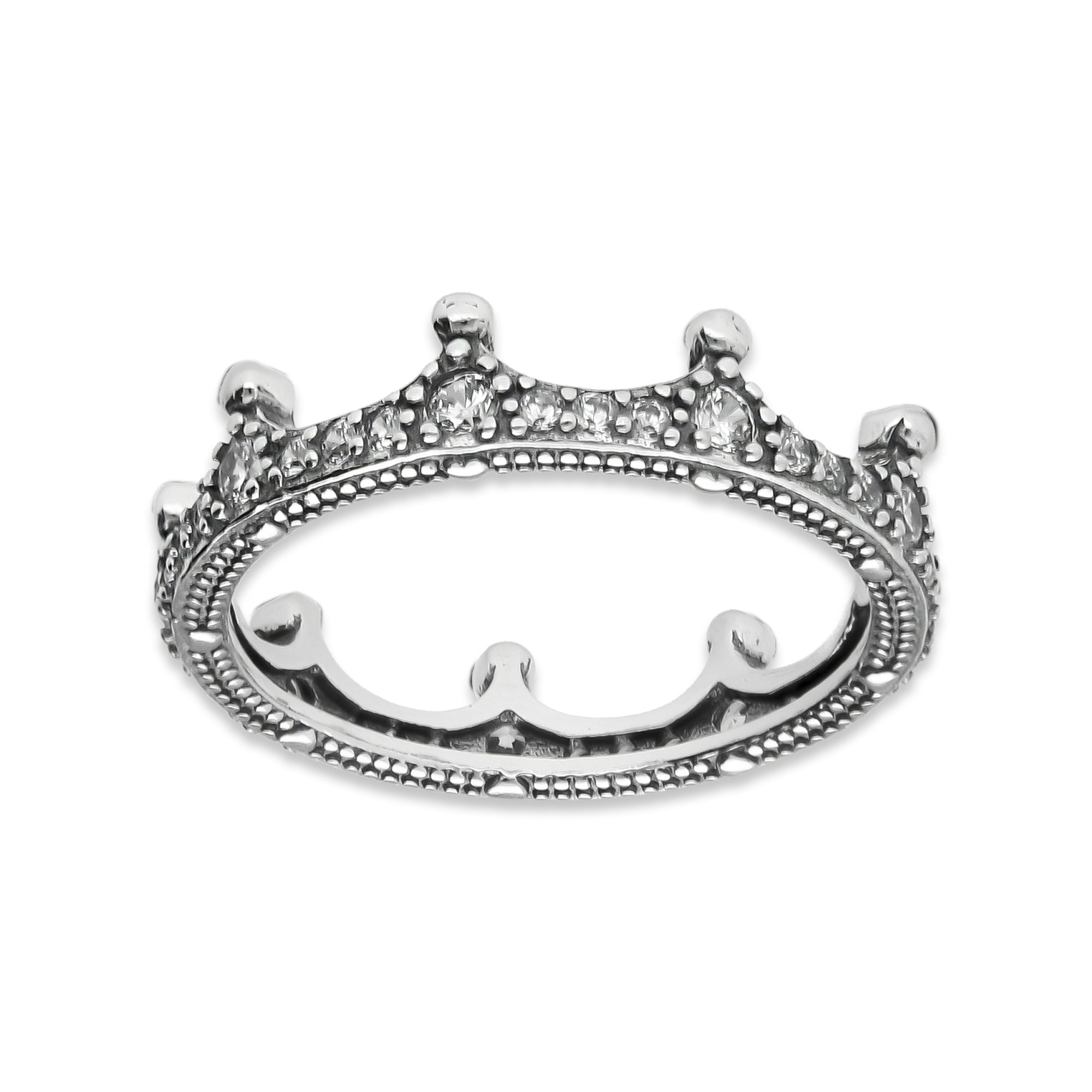 LPAD097 Anillo Pand Corona Pavé Plata .925 Taxco Gro