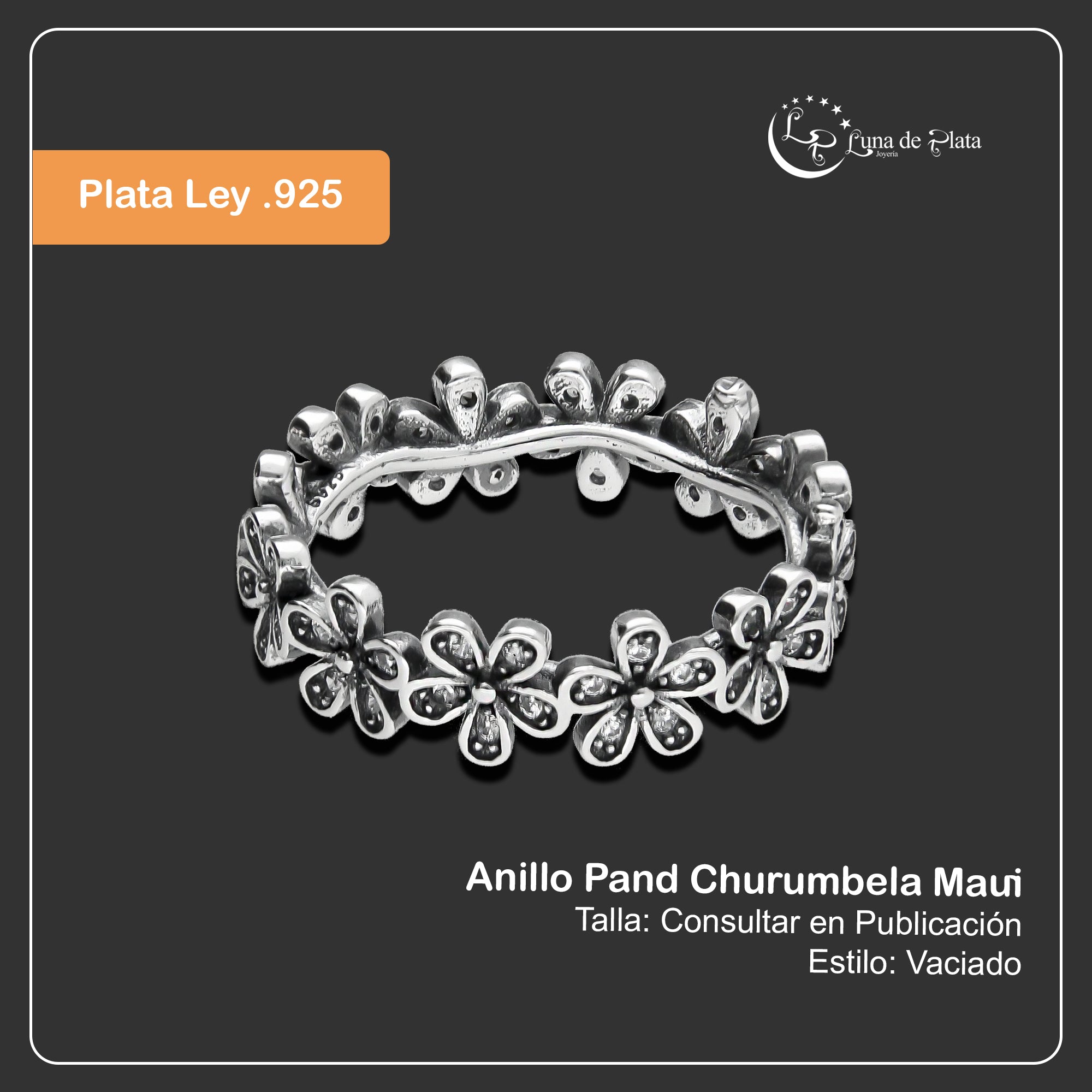 LPAD100 Anillo Pand Churumbela Maui Plata .925 Taxco Gro