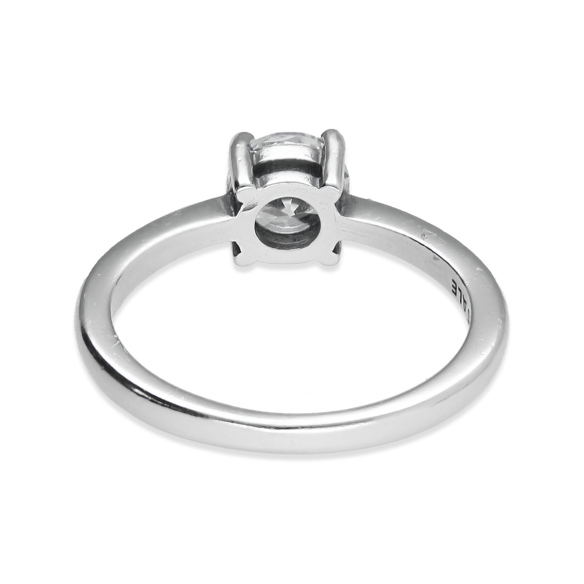 LPAD101 Anillo Pand Solitario 4U Blanco Plata .925 Taxco Gro