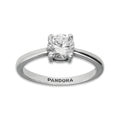 LPAD101 Anillo Pand Solitario 4U Blanco Plata .925 Taxco Gro