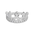 LPAD110 Anillo para Dama Mod Corona Trébol con Zirconia en Plata .925 Taxco Gro
