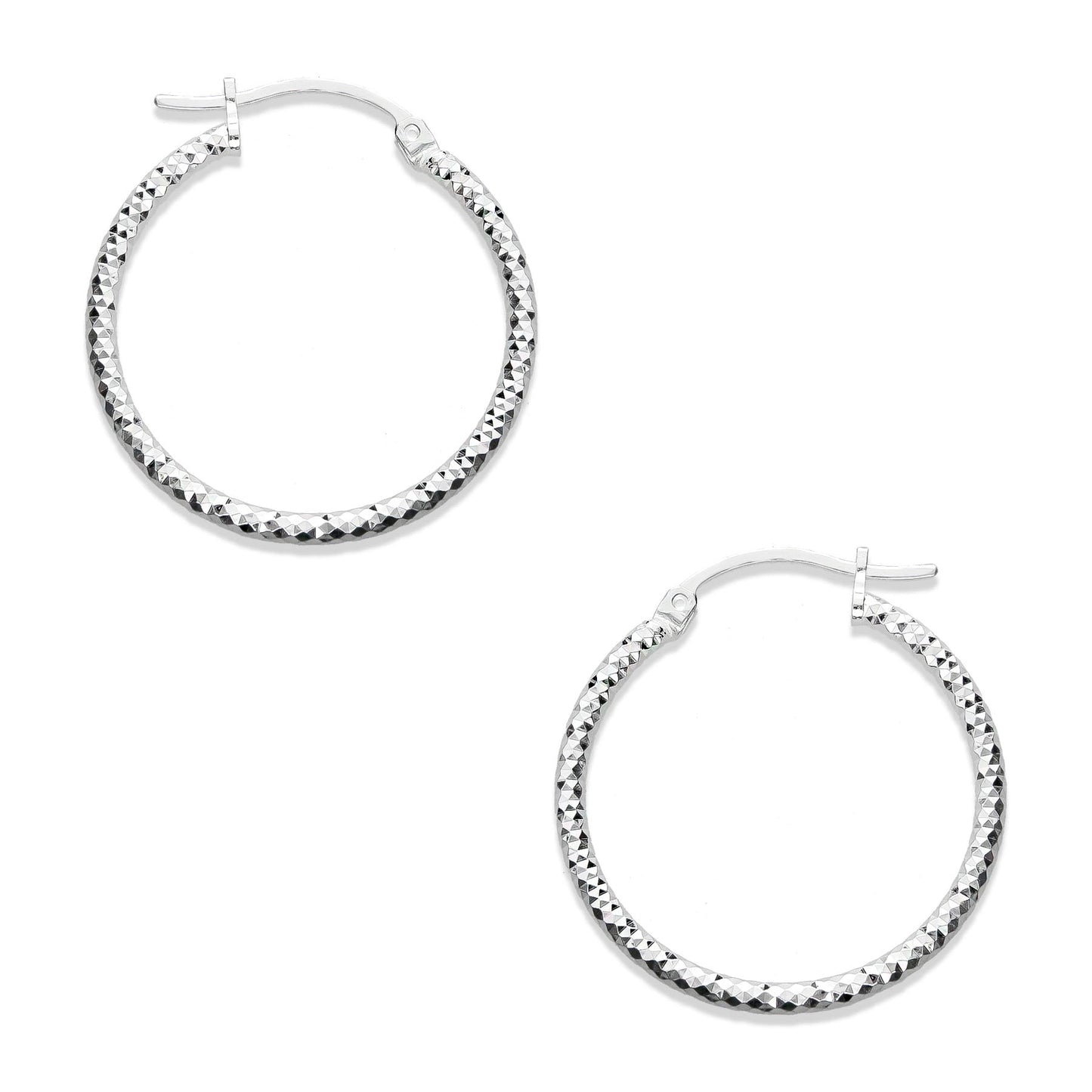 LPADI004 Arracada Diamantada 2.8 Cm De Diámetro 733217691
