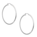 LPADI040 Arracada Diamantada Tubo Grueso Triangular Radial 3 mm 6 cm de Diámetro en Plata .925 5385002202