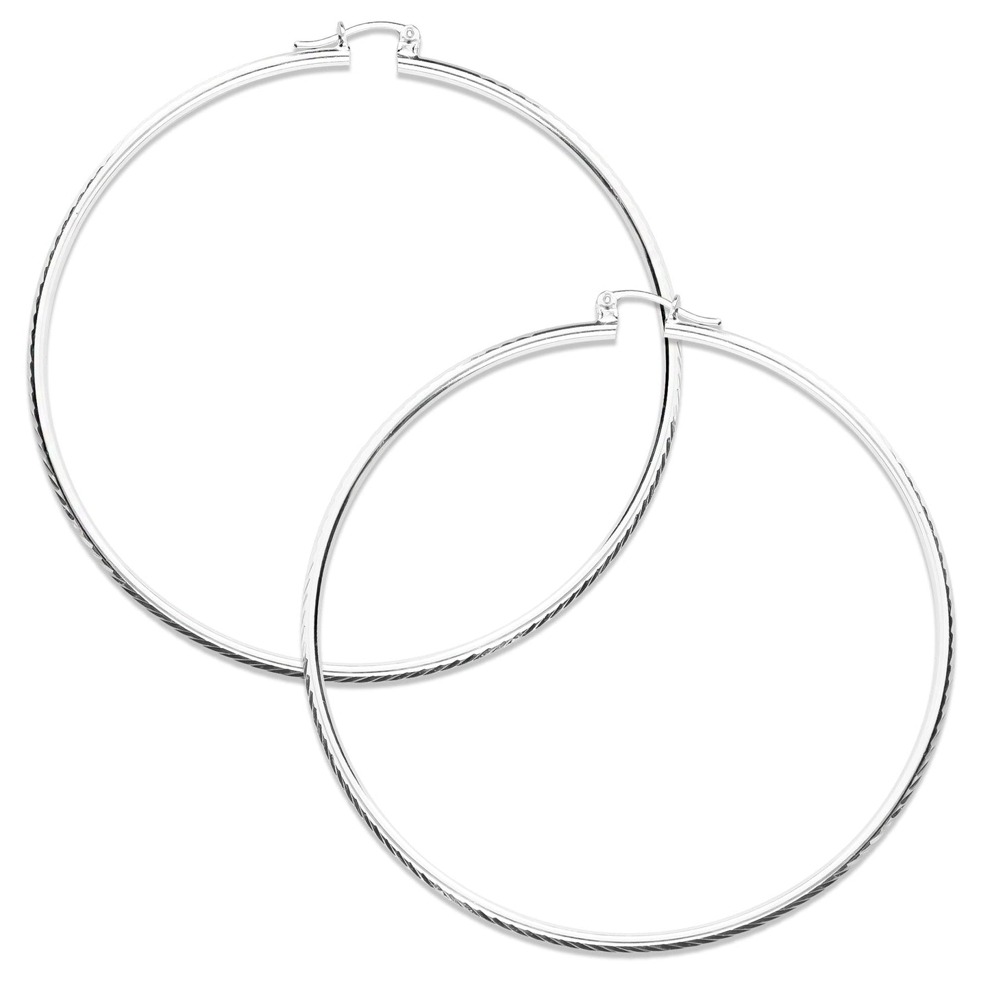 LPAF033 Arracada Facetada Mod. Radial T9 70 Mm Plata .925 Taxco MLM946345480