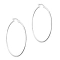LPAL007 Arracada Lisa Plata .925 Tam 7 53 Mm X 2.2 Taxco Mayoreo MLM919622603