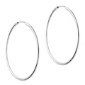LPAL022 Arracada De Tubo Lisa 50 Mm Diametro En Plata .925 Tam 10 MLM809041406
