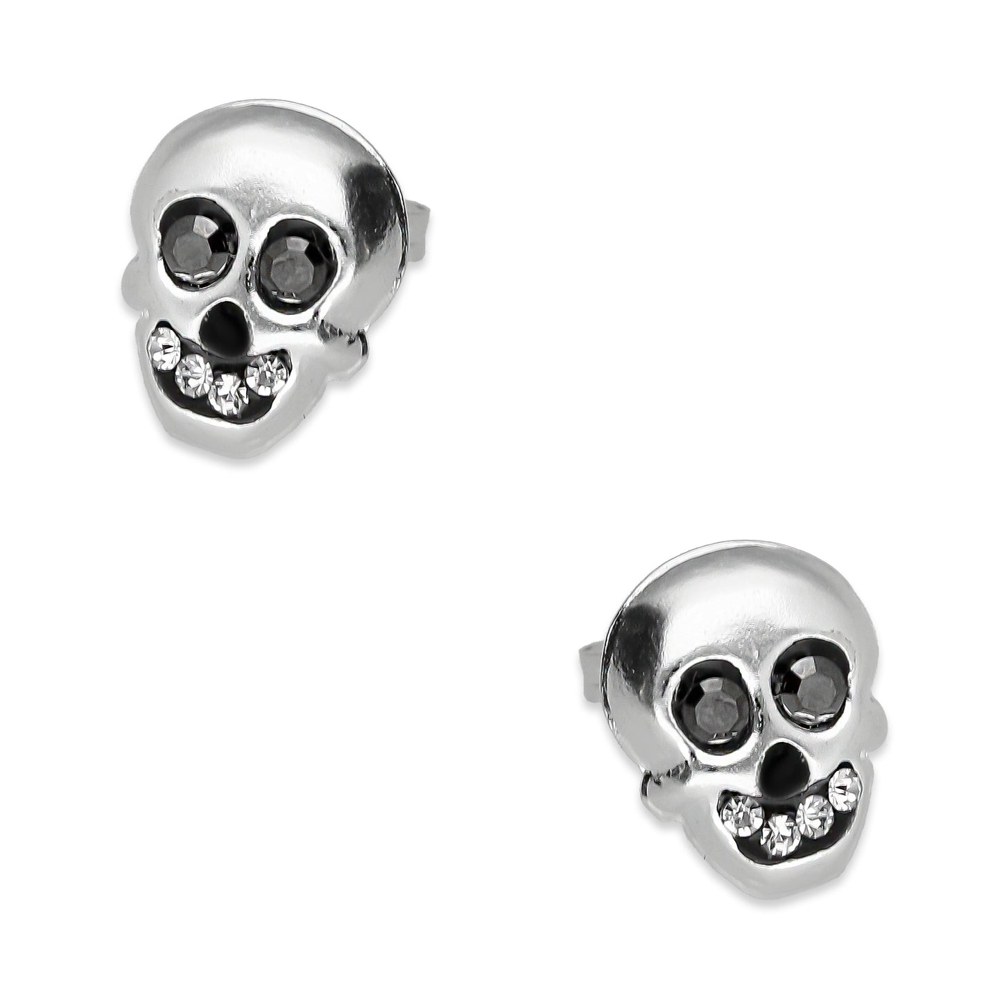 LPAP030 Aretes Broquel Plata Calavera Bomb Plata .925 Taxco 1357640327