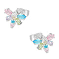 LPAP090 Arete Broquel Libélulas Zirconia Multi Plata .925 Taxco 3125927150