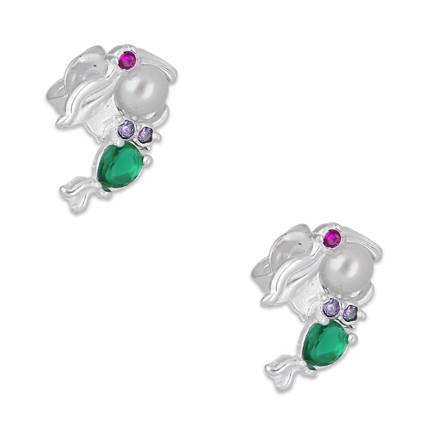 LPAP149 Arete Broquel Princess Mod 6 Sir Verde en Plata .925 Taxco 4685369666