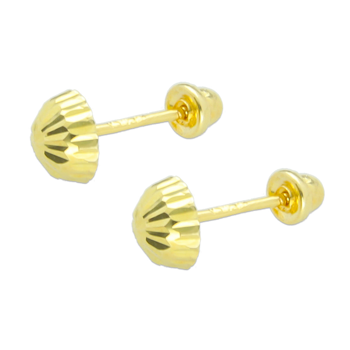 LPAUBR003 Aretes Broquel de Oro 10K Bebé o Mujer Honguito 1 162 1831879940