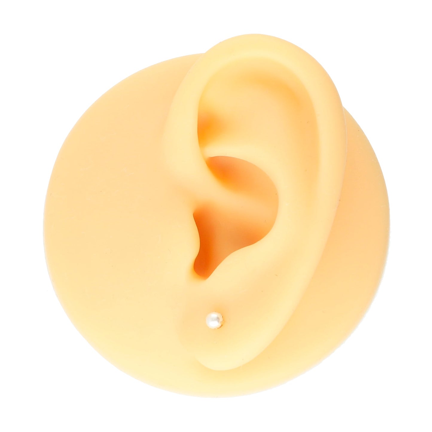 LPAUBR008 Aretes Broquel de Oro 10K Bebé o Mujer Perla Bflor 3 142a 1831924052