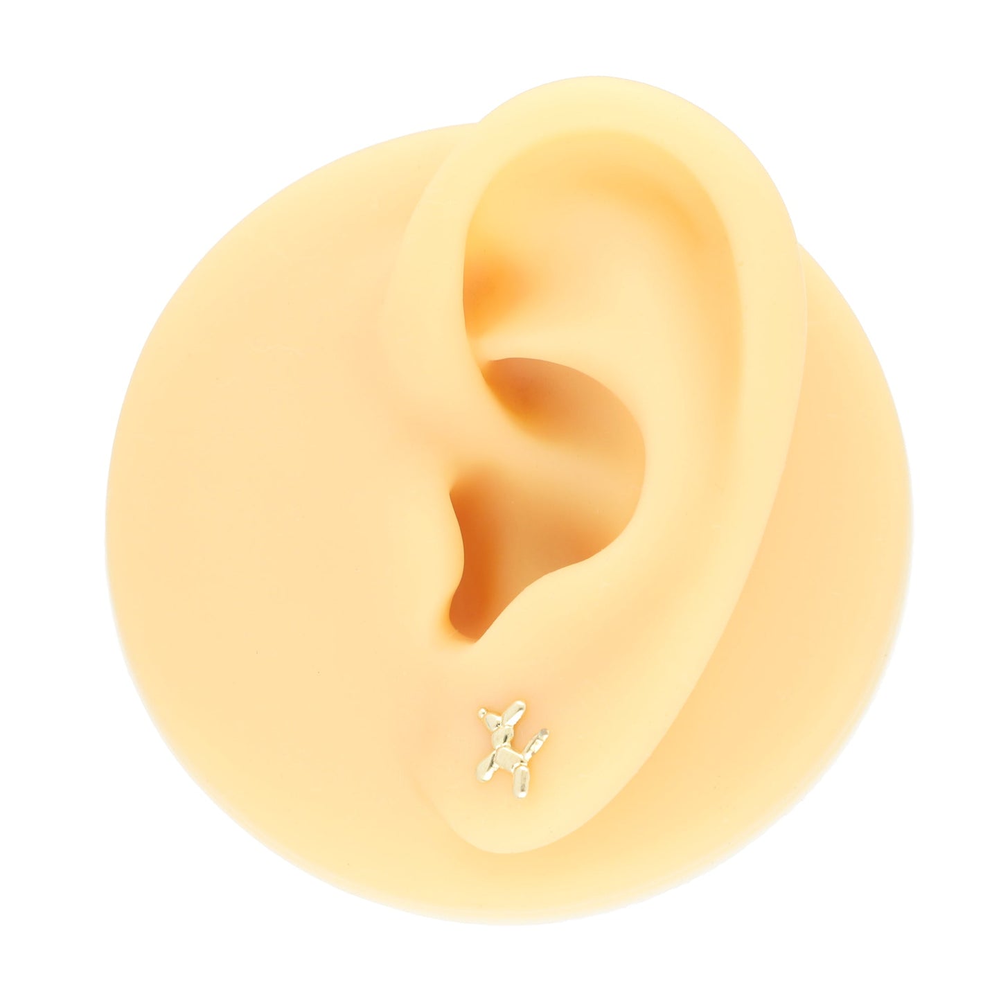 LPAUBR057 Aretes Broquel Oro 10K Niñas o Mujer Perrito Globo Ch 634B 2114371692
