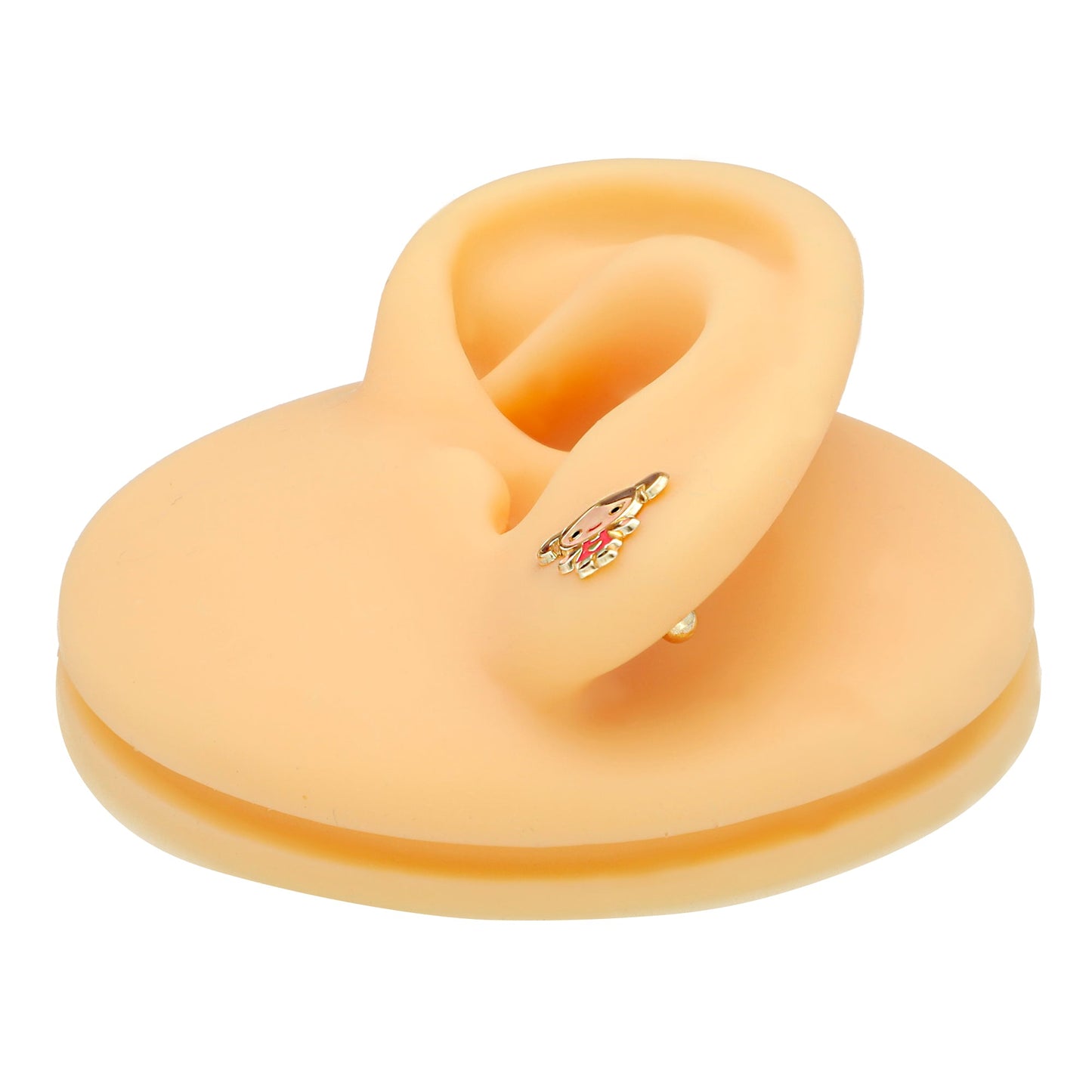 LPAUBR078 Aretes Broquel Oro 10K Niña o Mujer Niña Esmaltada 368 2279409078