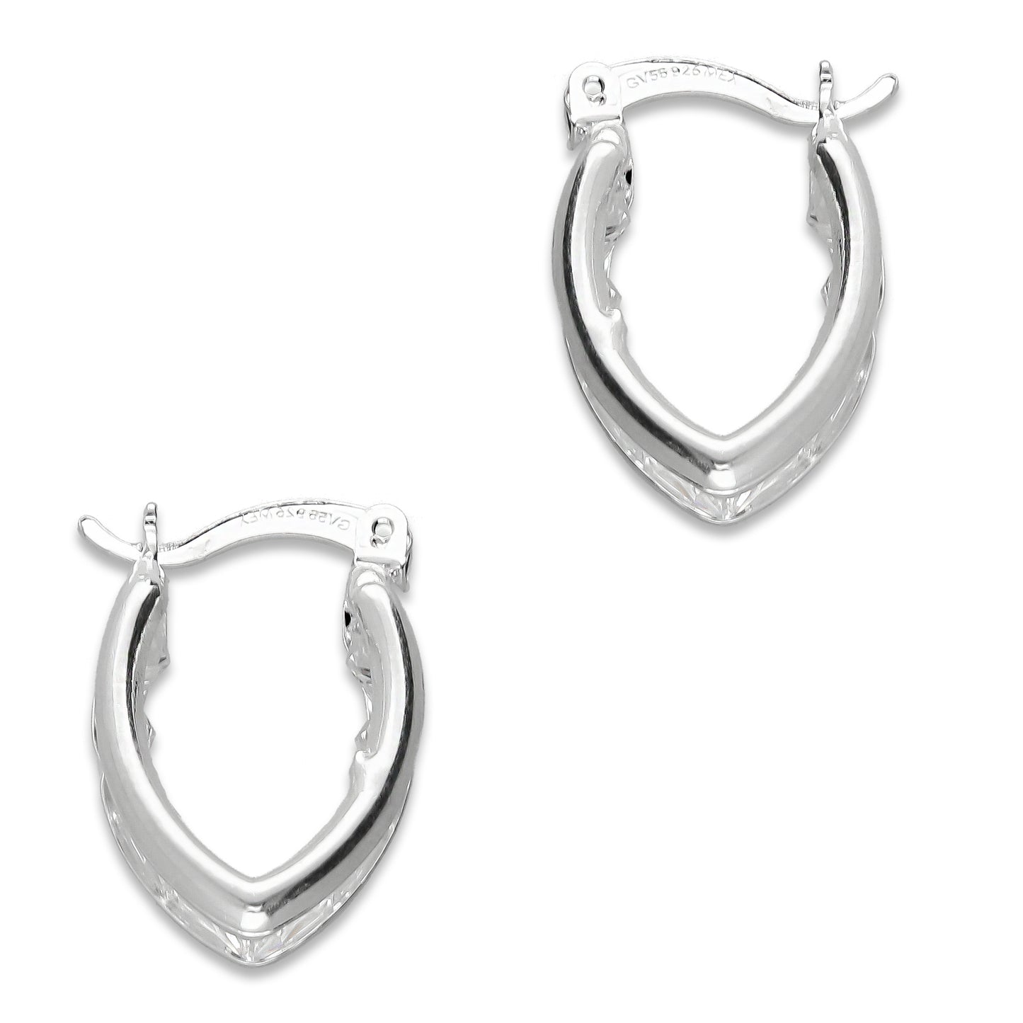 LPAZ028 Arracada con Zirconia Semilla en Plata .925 Taxco 3297892570