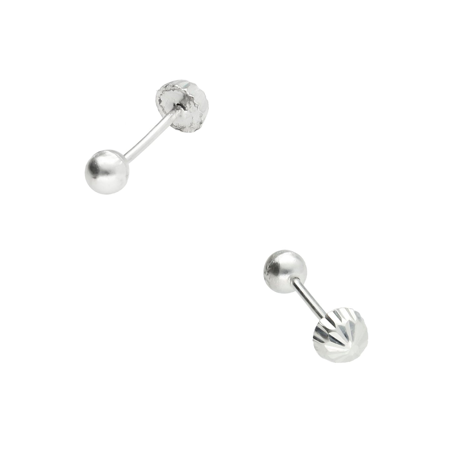 LPBR035 Aretes Broquel Plata Mod Honguitos 3 Mm Plata .925 Taxco MLM764969686