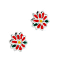 LPBR047 Aretes Broquel Plata Mod Pascua Plata .925 Taxco MLM850381594