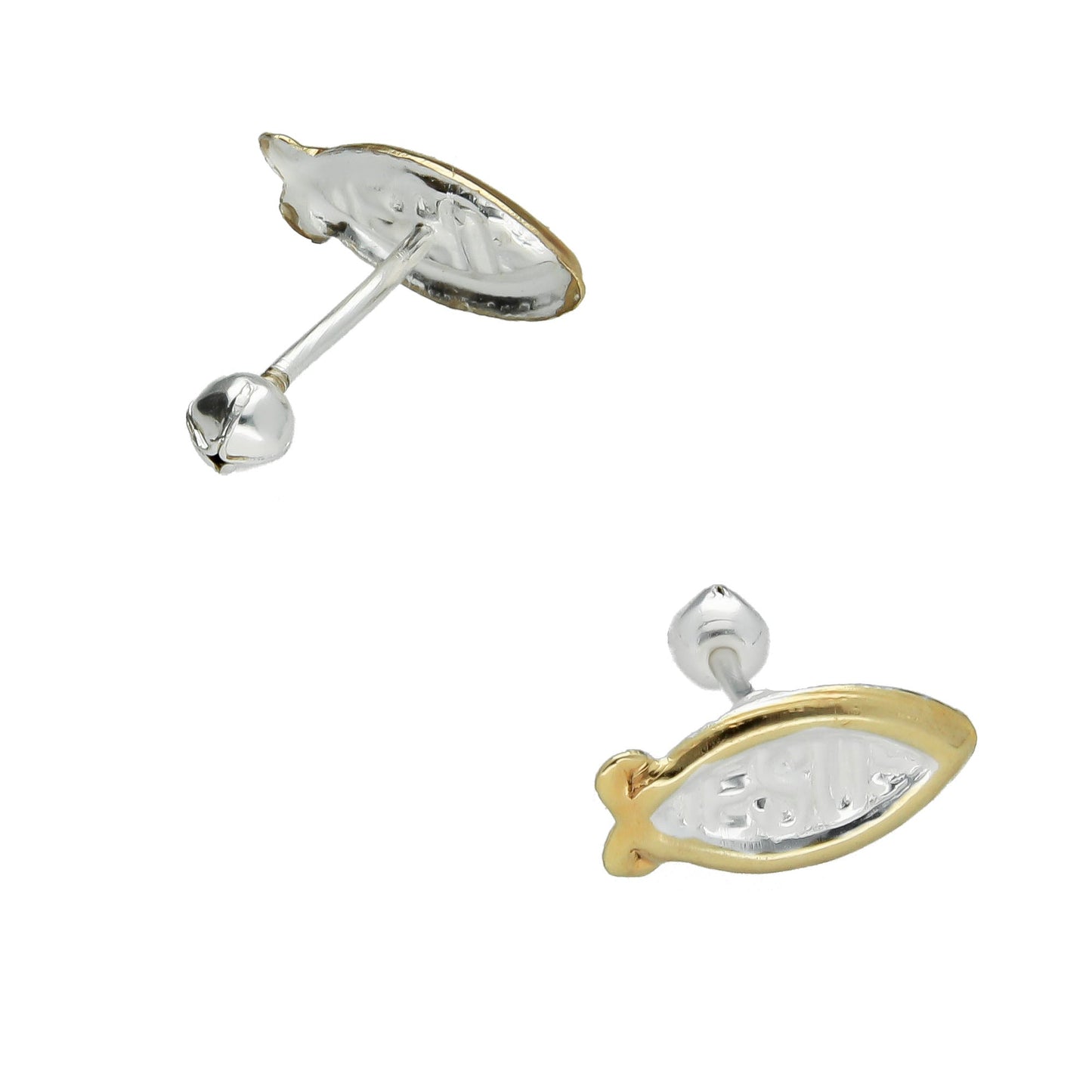 LPBR048 Aretes Broquel Plata Mod Peces Jesús Plata .925 Taxco MLM764971624