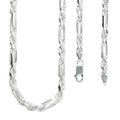 LPCU039-55 Cadena Torsal Fígaro 5 mm x 55 cm Plata .925 Taxco Gro 1812578798