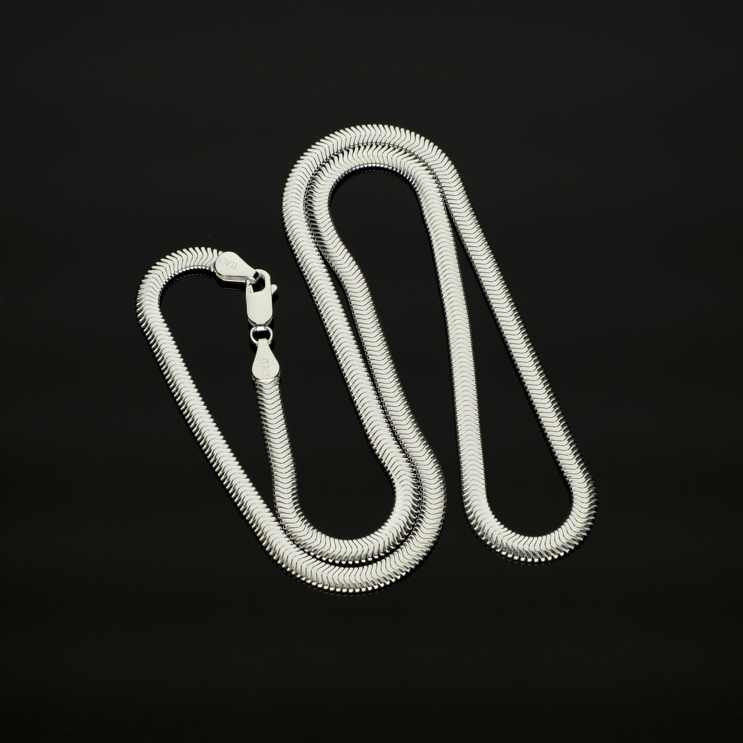 LPCU042-40 Cadena Collar Panza de Víbora 4.2 mm x 40 cm Plata Fina .925 2385624556