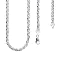 LPCU044-70 Cadena Torsal Diamantada 4 mm x 70 cm Plata .925 Taxco Gro 2951712592