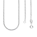 LPCU054-65 Cadena Torsal Diamantada 2 mm X 65 cm Plata .925 Taxco 3183143936