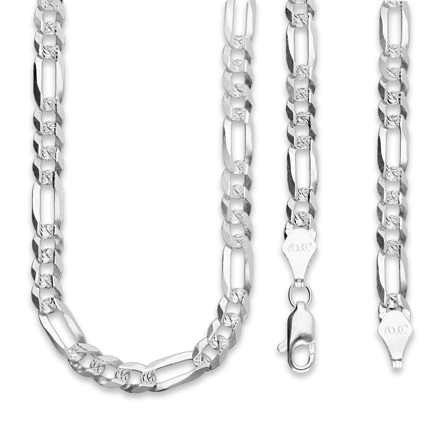 LPCU069-50 Cadena Cubana Americana 3*1 5 mm x 50 cm en Plata .925 MLM5107524614