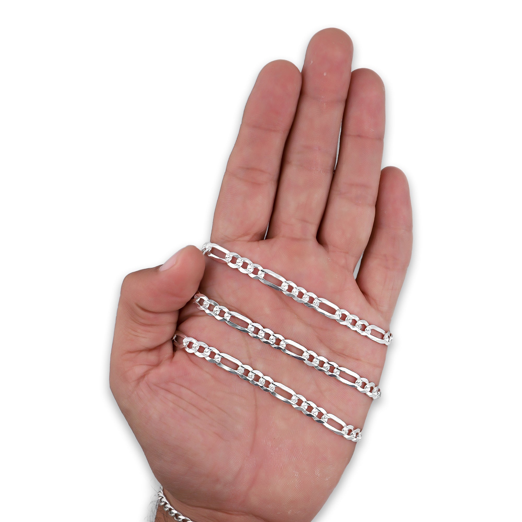LPCU069-70 Cadena Cubana Americana 3*1 5 mm x 70 cm en Plata .925 MLM5107468528