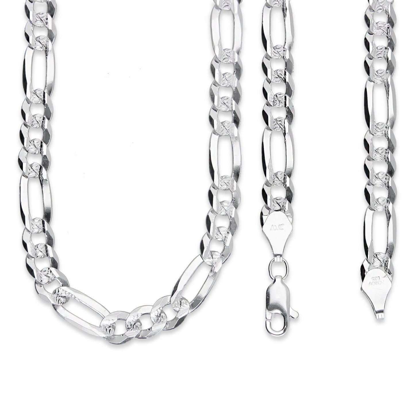 LPCU070-60 Cadena Cubana Americana 3*1 6 mm x 60 cm en Plata .925 MLM5107524628