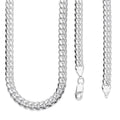 LPCU071-55 Cadena Cuba Lisa 5 mm x 55 cm en Plata .925 MLM5107488382