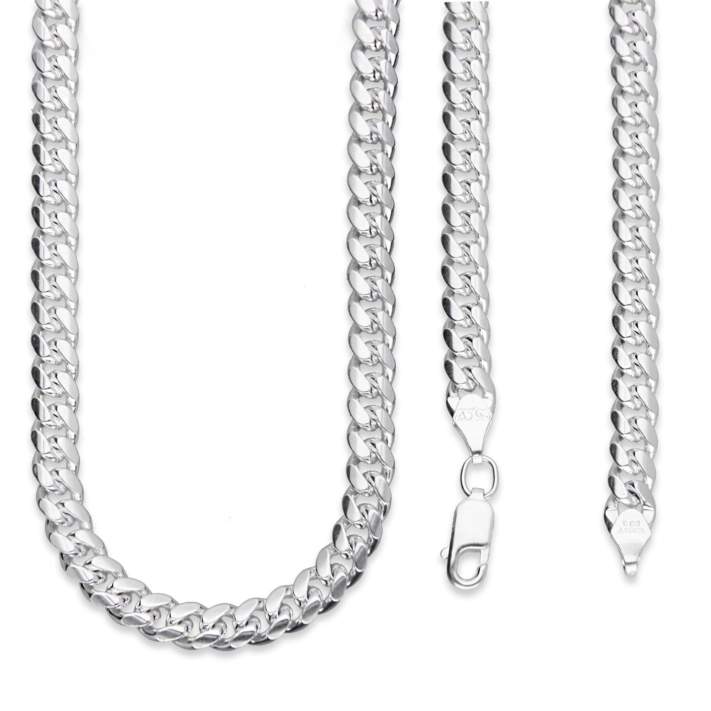 LPCU071-70 Cadena Cuba Lisa 5 mm x 70 cm en Plata .925 MLM5107524636