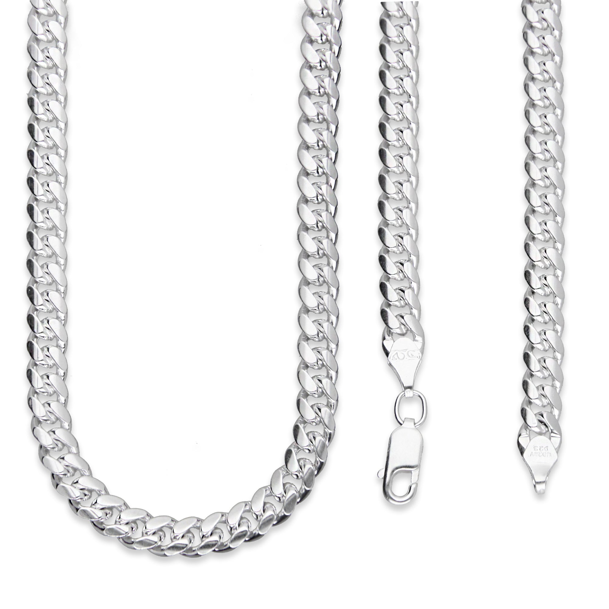 LPCU071-70 Cadena Cuba Lisa 5 mm x 70 cm en Plata .925 MLM5107524636