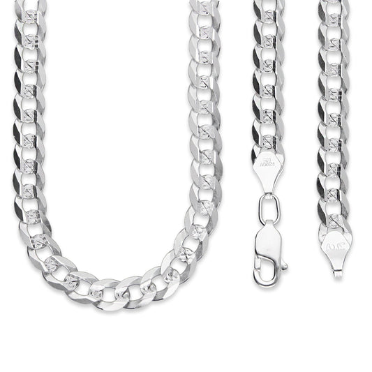 LPCU072-55 Cadena Cubana Americana 6 mm x 55 cm en Plata .925 MLM5107524610