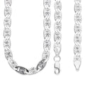 LPCU073-50 Cadena Gussi Estrella 6 mm x 50 cm en Plata .925 MLM5107524620