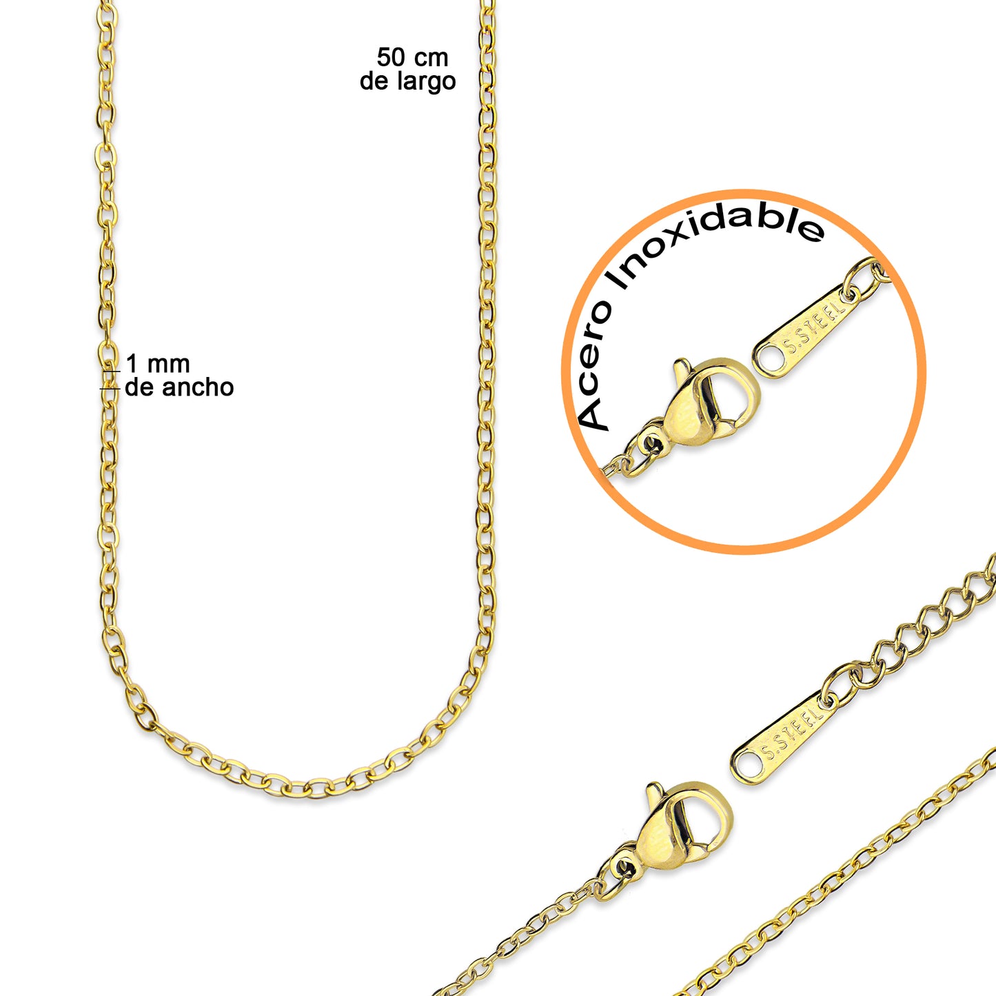 LPCUAC004 DIje Sobre y Carta Personalizado Dorado Acero Inox 3488449704
