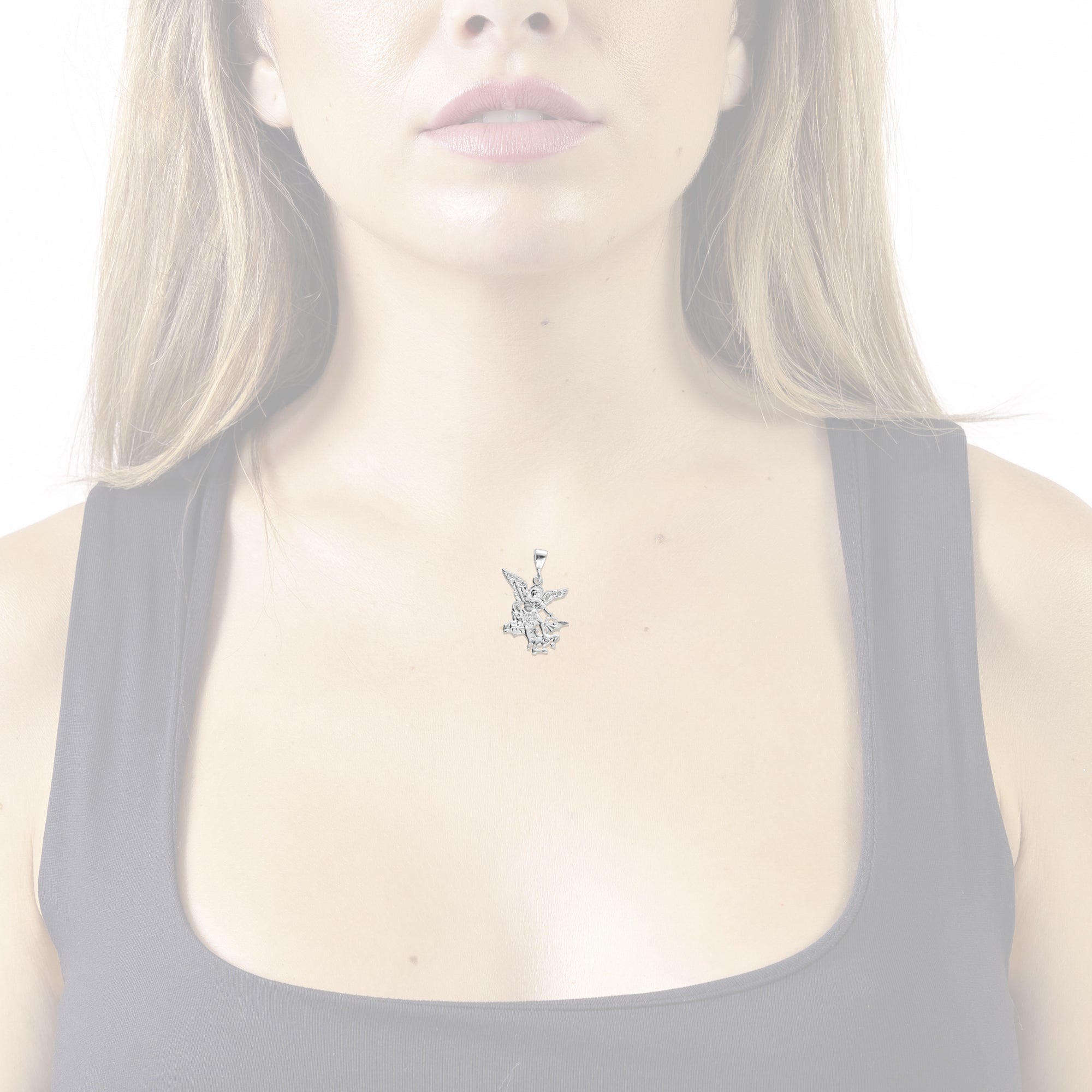 LPDJ016 Dije De Plata Mod Arcangel San Miguel Plata 925 Taxco Gro. MLM703439977