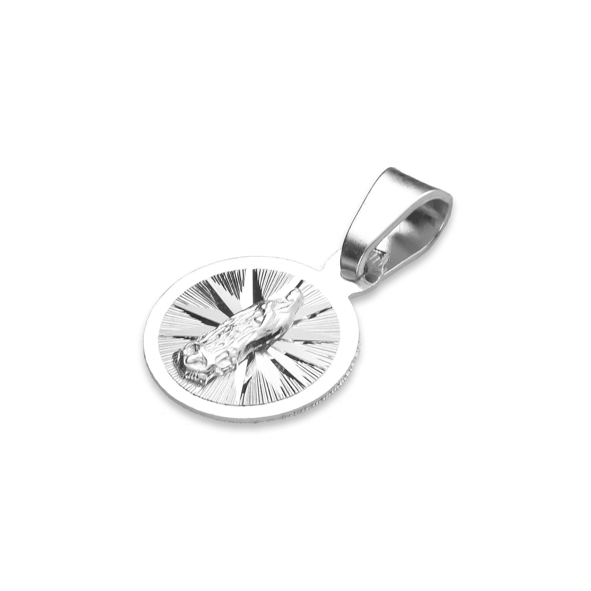 LPDJ019 Dije Medalla Mod Virgen Diam Radial Ch Plata .925 Taxco Gro MLM893365799