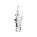 LPDJ028 Dije San Judas Laser En Plata .925 Con Zirconia Taxco Gro MLM843529816