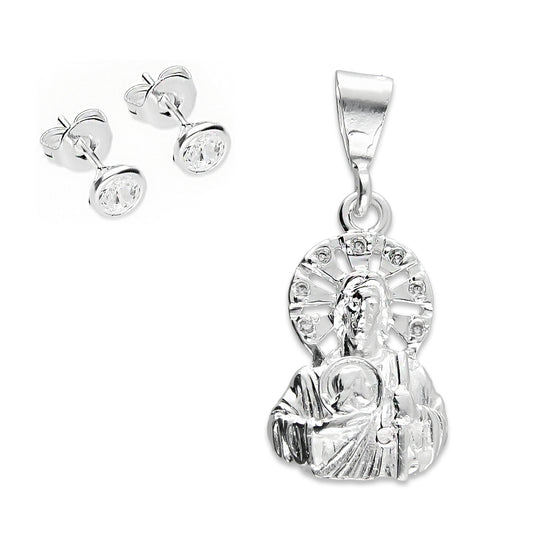 LPDJ111 Dije San Judas Busto Z 3.3 x 1.4 cm +Regalo Plata .925 Taxco Gro 1388544360