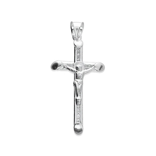 LPDJ225 Dije Cruz Cristo Troquelado Zirc en Plata .925 Taxco Gro 2965218260