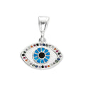 LPDJ228 Dije Ojito Esmalte Z Multicolor en Plata .925 Taxco Gro 2066197883
