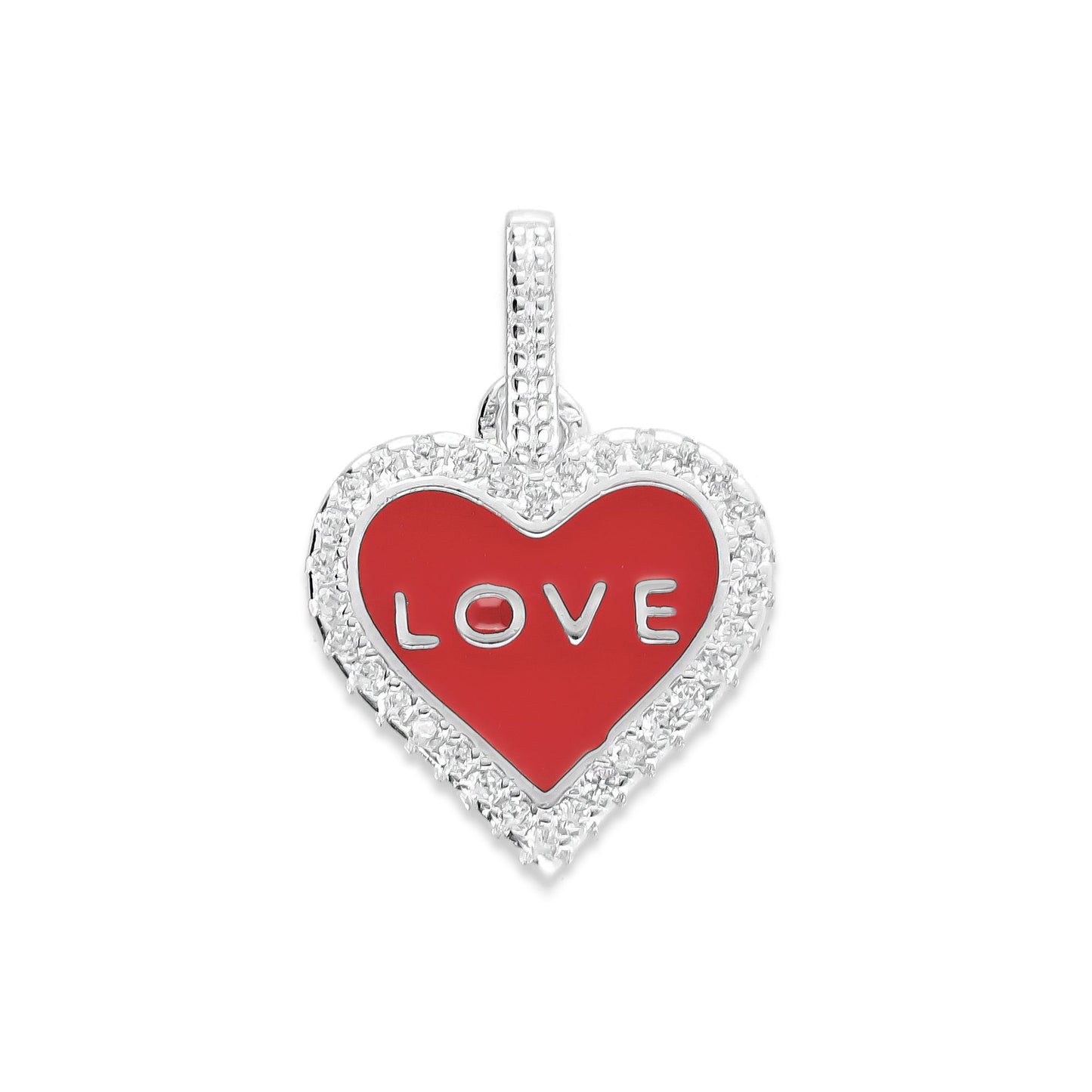 LPDJ237 Dije Corazón Rojo Love Zirconias Premium Plata .925 Taxco 2067992069