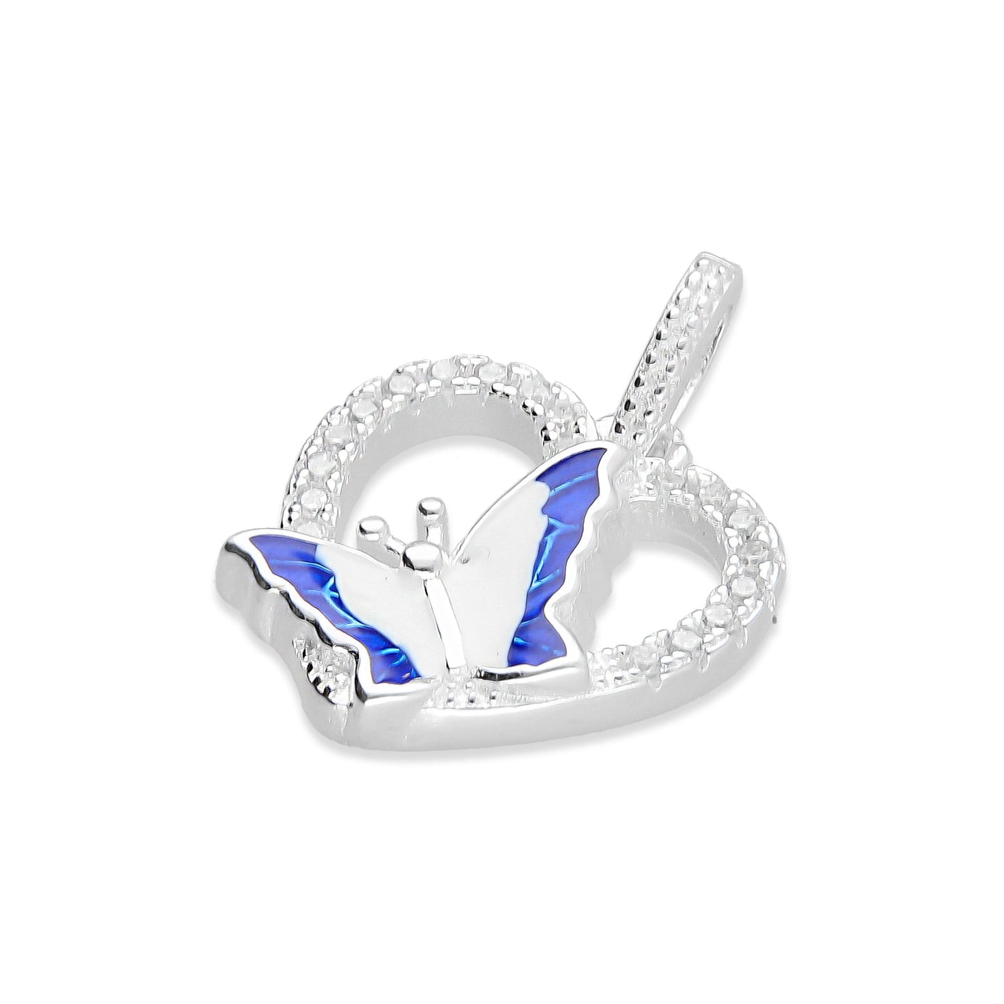 LPDJ238 Dije Corazón con Mariposa B A Premium Plata .925 Taxco 2068042991