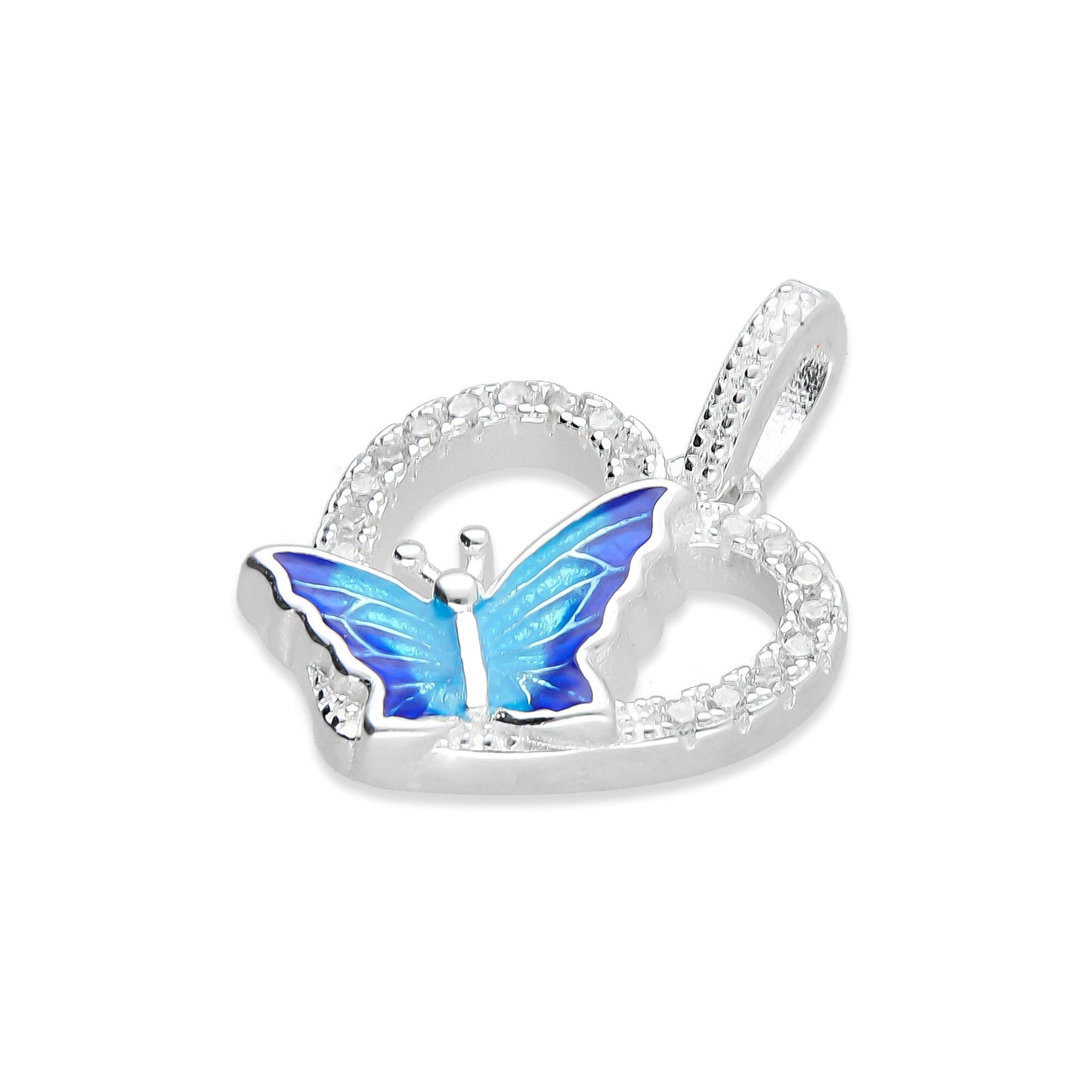 LPDJ239 Dije Corazón con Mariposa A A Premium Plata .925 Taxco 2067992881