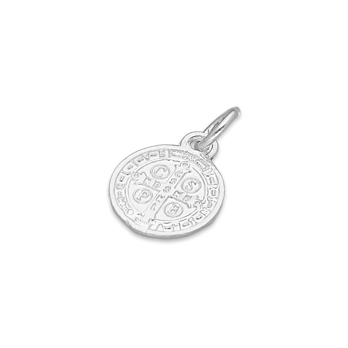 LPDJ280 Dije Medalla San Benito Micro en Plata .925 4429882066