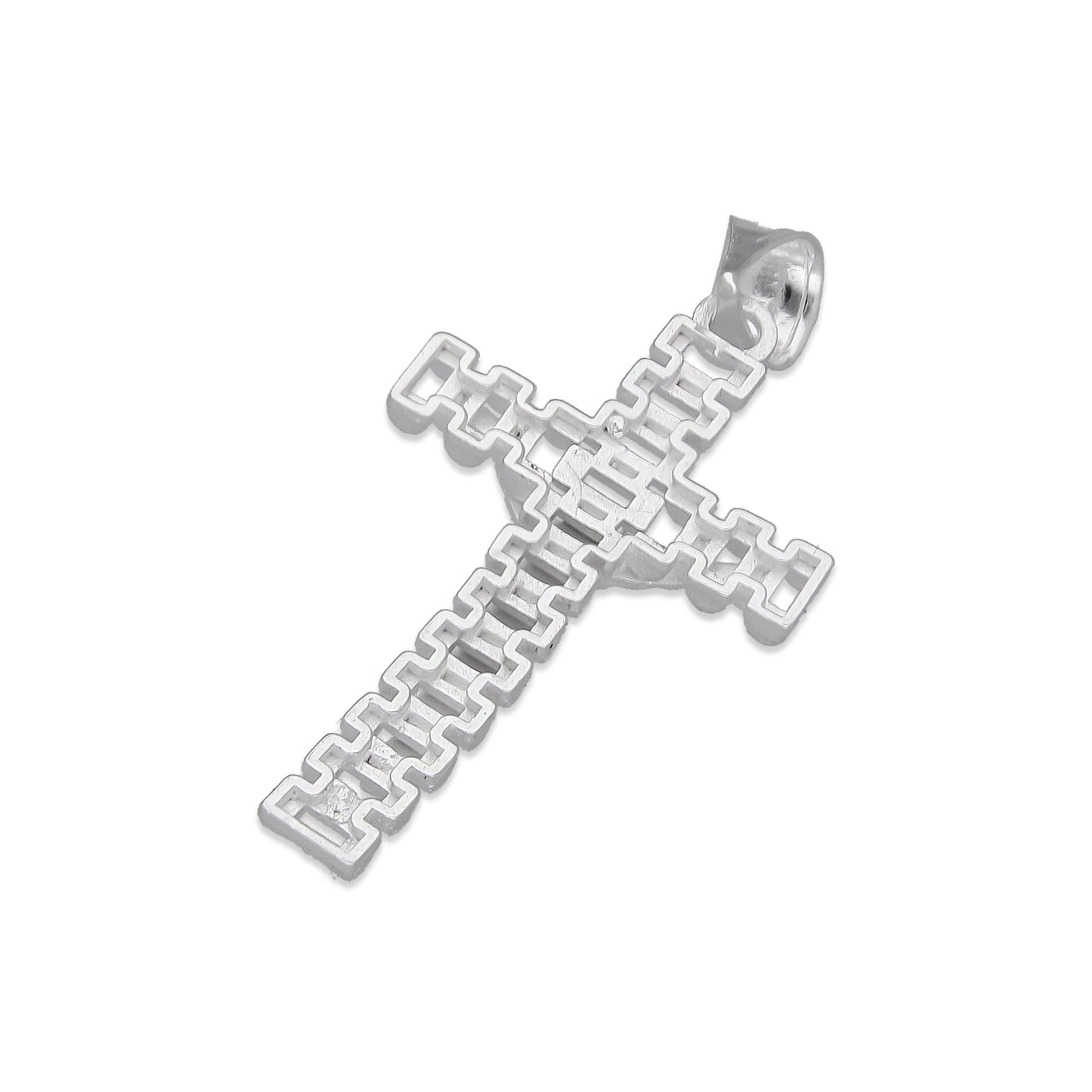 LPDJ294 Dije Crucifijo RLX Chico 1.5 cm x 3.3 cm en Plata .925 4671659672