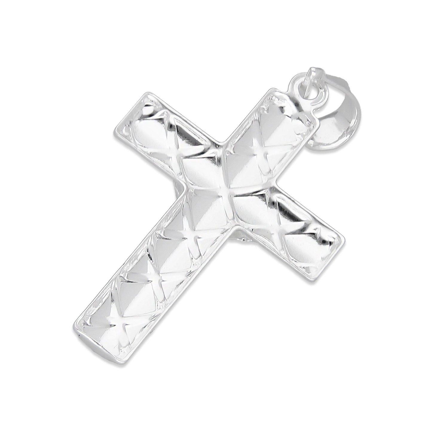 LPDJ297 Dije Crucifijo Mod. Otoman Liso 1.8 cm x 3.9 cm en Plata .925 4671543072