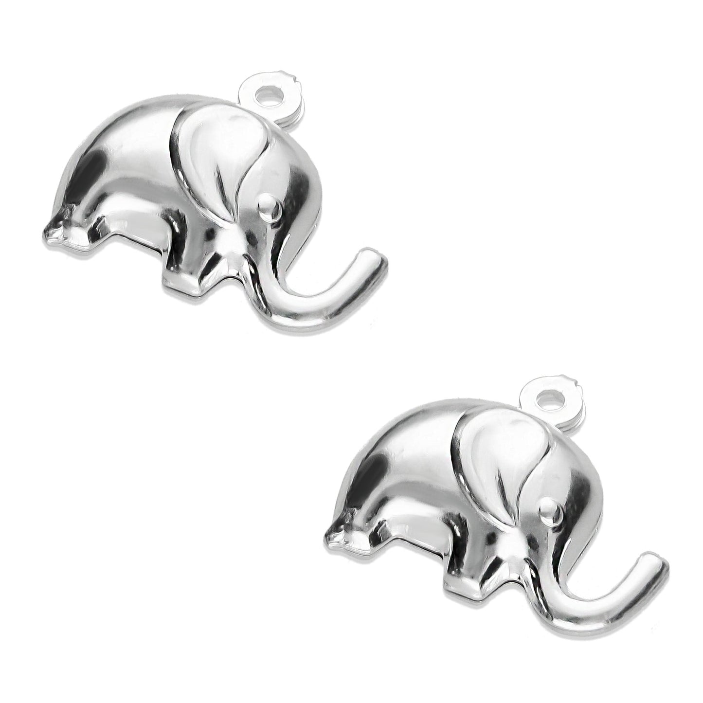 LPDJA002 Dije Elefante 3d IT Para Armar - 1 Par en Plata .925 2023123337