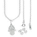 LPDP057 Dije Mano Fátima 6P + Cadena + Regalo Plata .925 Taxco Gro 1388538483